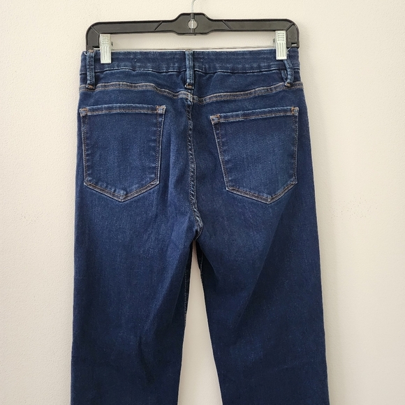 Frame Le Mini Boot High-Rise jeans in Claremore Slit blue Size 30 - Picture 9 of 14